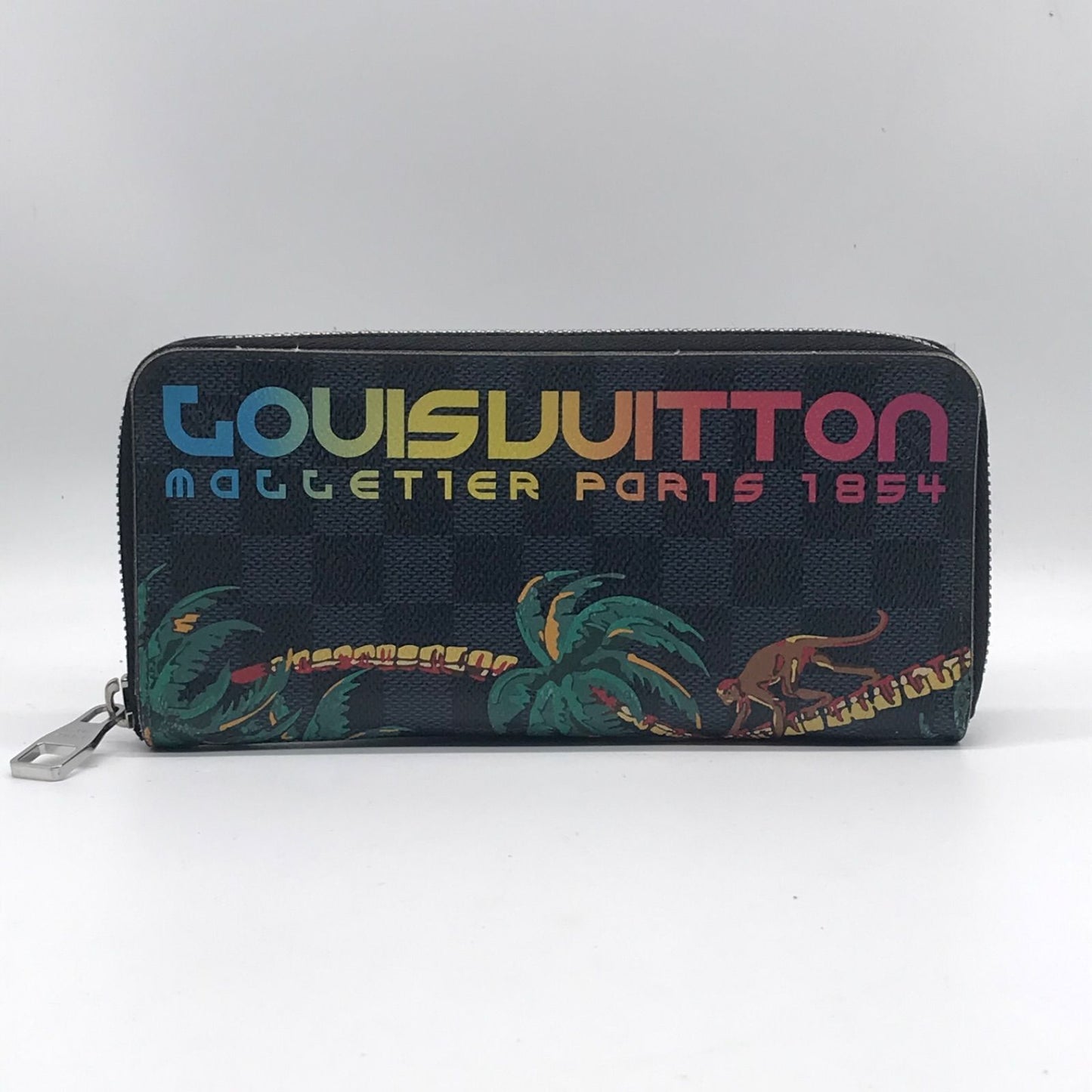 Louis Vuitton Damier Cobalt Zippy Wallet Vertical Zip Around Jungle Print Price