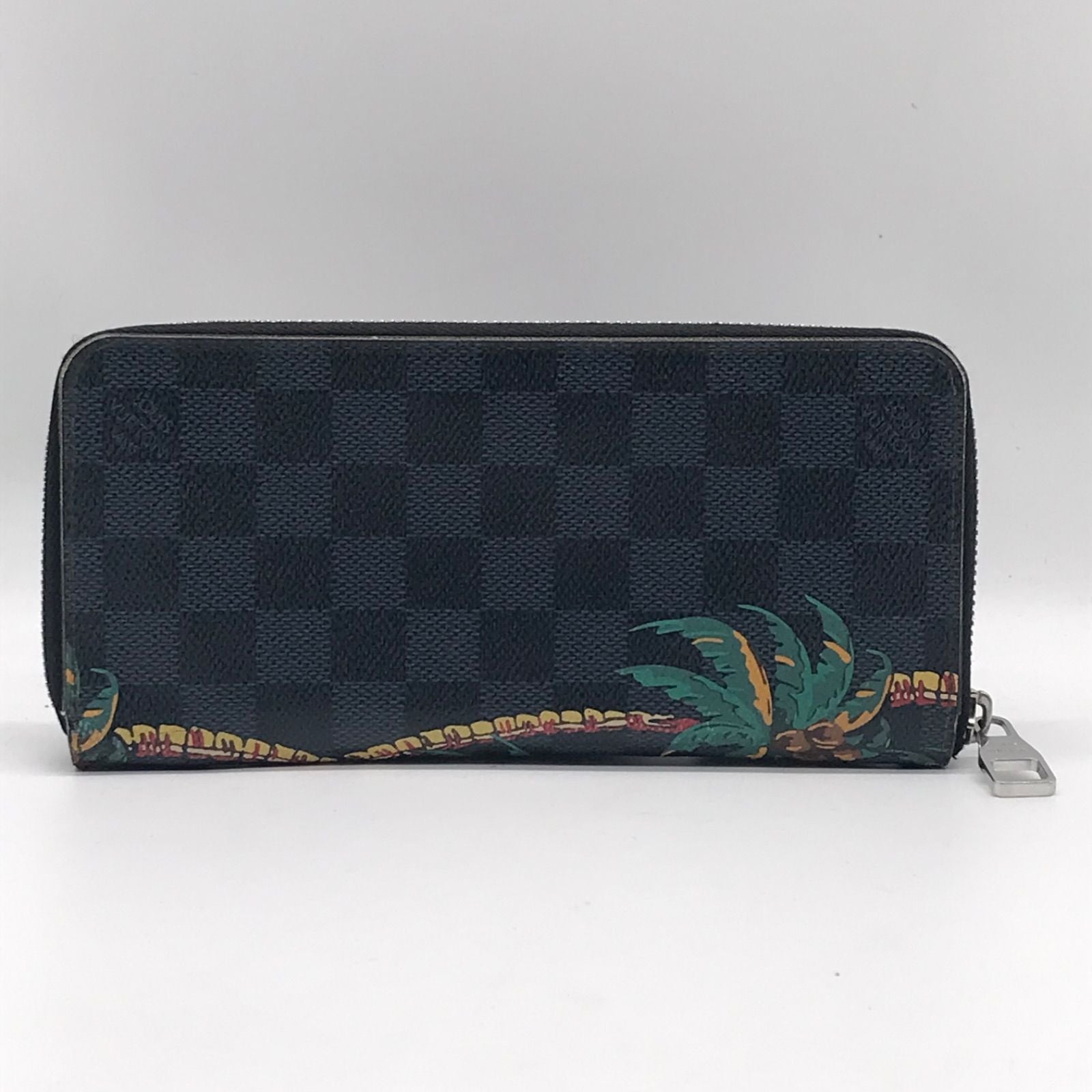 Louis Vuitton Damier Cobalt Zippy Wallet Vertical Zip Around Jungle Print Price — view 2