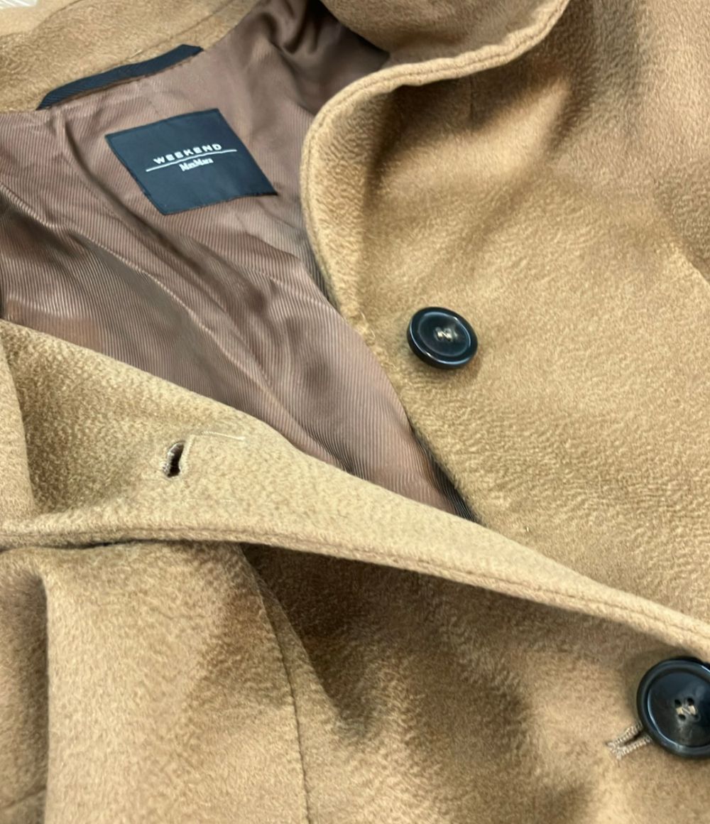 Max Mara Weekend Chesterfield Coat Long Wool Button Camel 40 — view 9