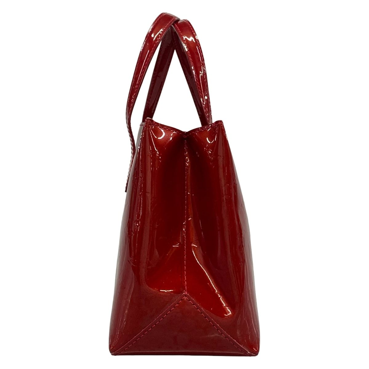 Louis Vuitton Tote Monogram Vernis Wilshire PM Pomme D'amour Leather — view 2