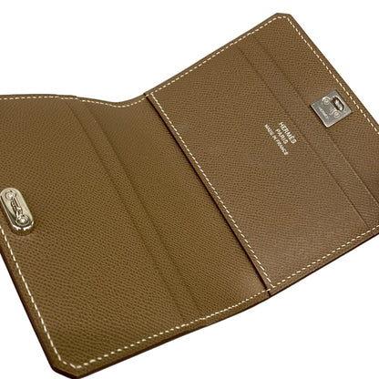 Hermes Card Case Medall Etoupe Silver 2025.11 — view 3