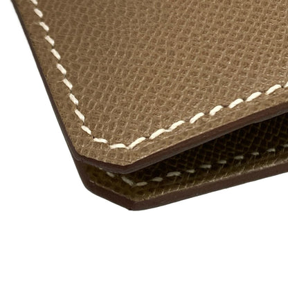 Hermes Card Case Medall Etoupe Silver 2025.11 — view 6