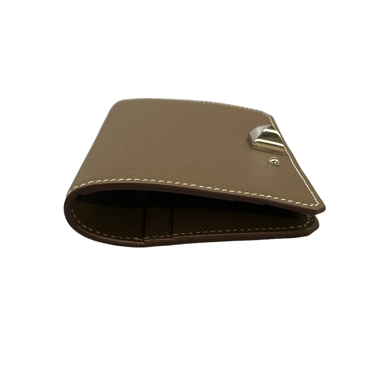 Hermes Card Case Medall Etoupe Silver 2025.11 — view 7