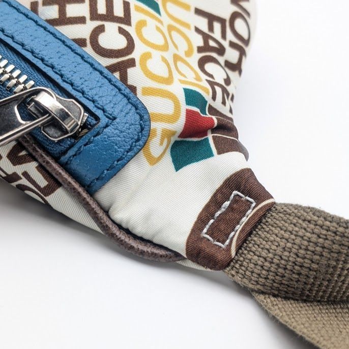 Gucci North Face Collaboration Nylon Logo Multicolor Belt Bag Waist Pouch — view 5
