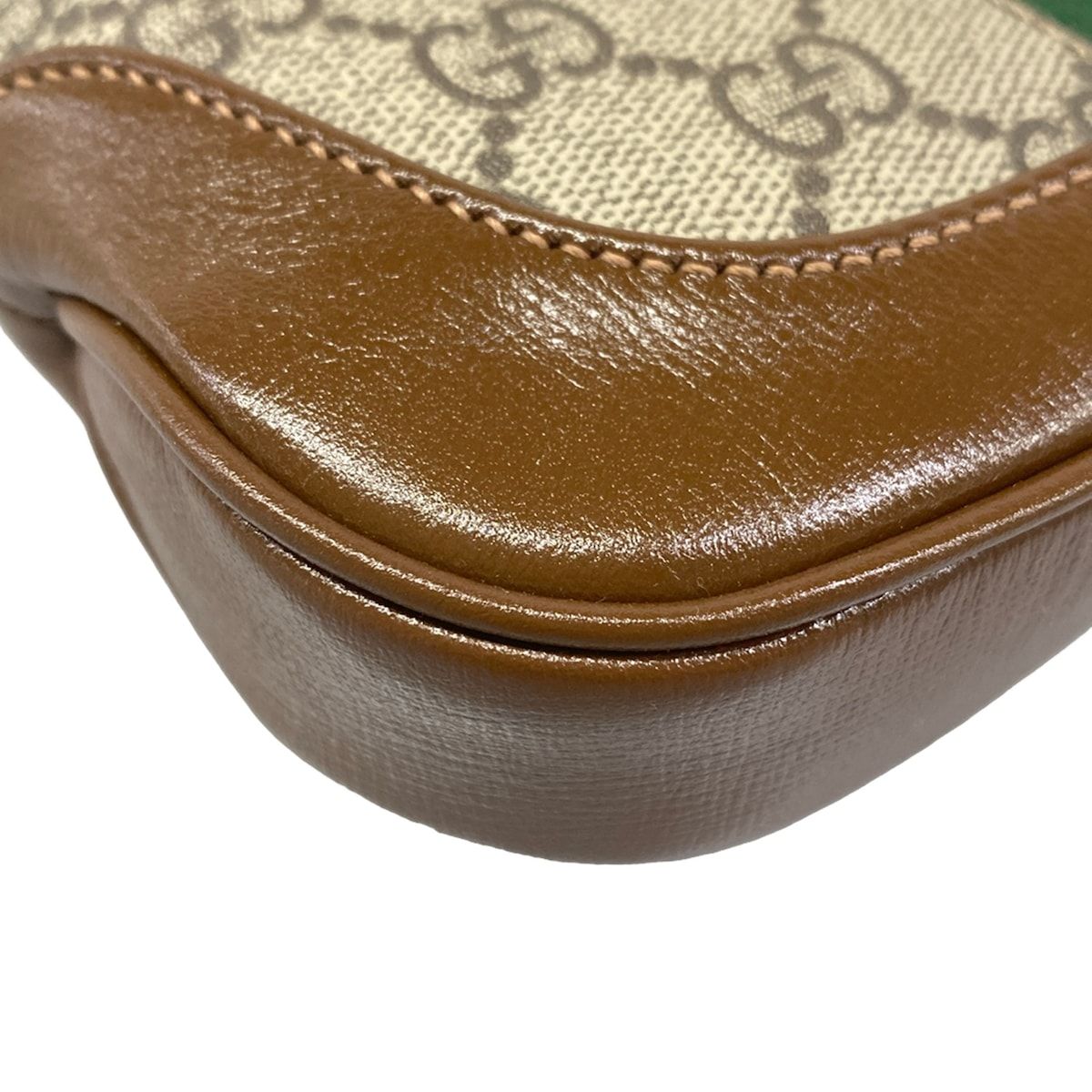 Gucci Handbag Jackie Mini GG Supreme Beige Brown Multi 2-Way Leather — view 6
