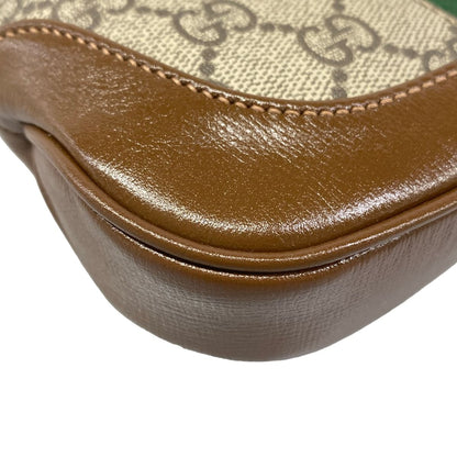 Gucci Handbag Jackie Mini GG Supreme Beige Brown Multi 2-Way Leather — view 6