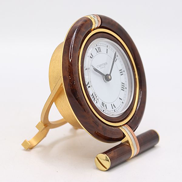 Cartier Travel Clock Quartz White Dial Table — view 2