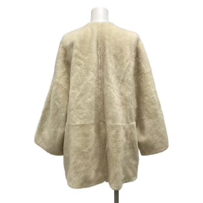 Max Mara Coat 40 M Santos Ivory Lambskin — view 2