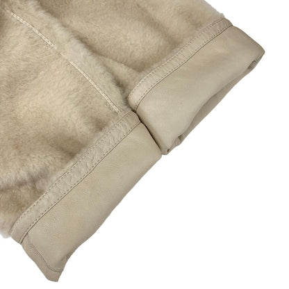 Max Mara Coat 40 M Santos Ivory Lambskin — view 7