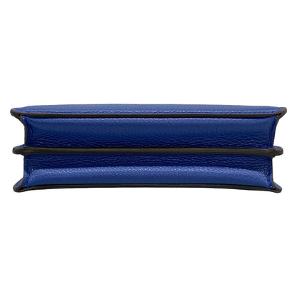 Fendi Handbag Peekaboo Eye Closs Navy Blue Leather — view 5