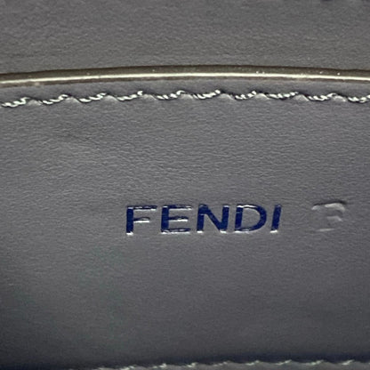 Fendi Handbag Peekaboo Eye Closs Navy Blue Leather — view 9