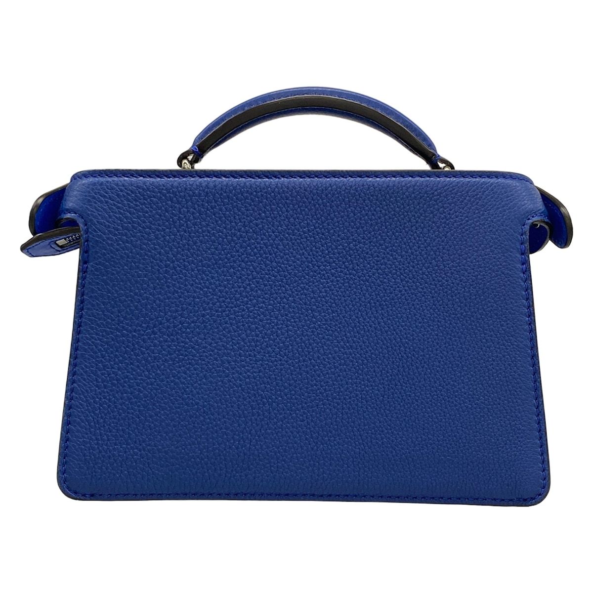 Fendi Handbag Peekaboo Eye Closs Navy Blue Leather — view 3