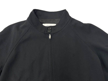 Celine Triomphe Jacket Gabardine Logo Embroidery Wool 54 Black — view 3