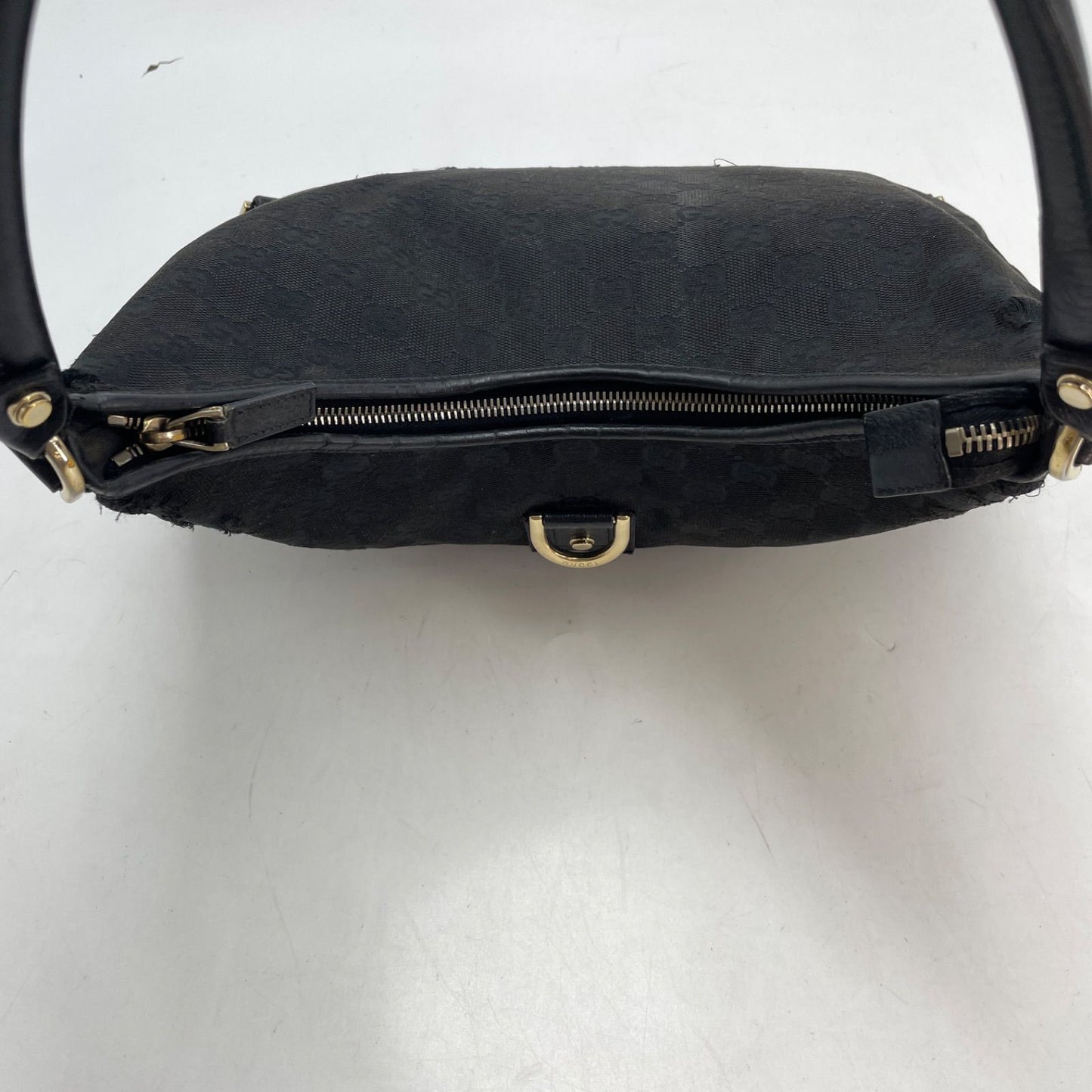 Gucci Abbey Shoulder Bag GG Canvas Black — view 9