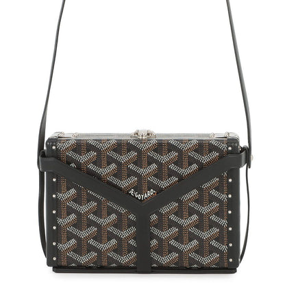 Goyard Shoulder Bag Minaudier Leather Black