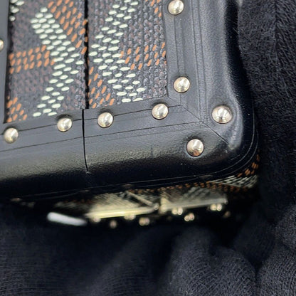 Goyard Shoulder Bag Minaudier Leather Black
