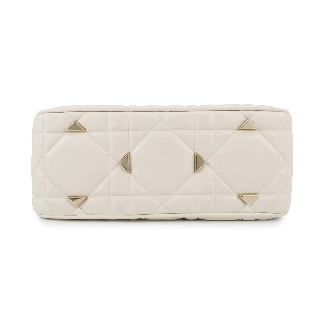 Dior Handbag Cannage 95.22 Calf Leather 2-Way White — view 3