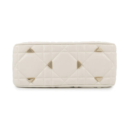 Dior Handbag Cannage 95.22 Calf Leather 2-Way White — view 3
