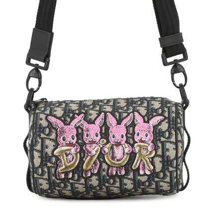 Dior Shoulder Bag Oblique Cravit Kids Mini Lola Black