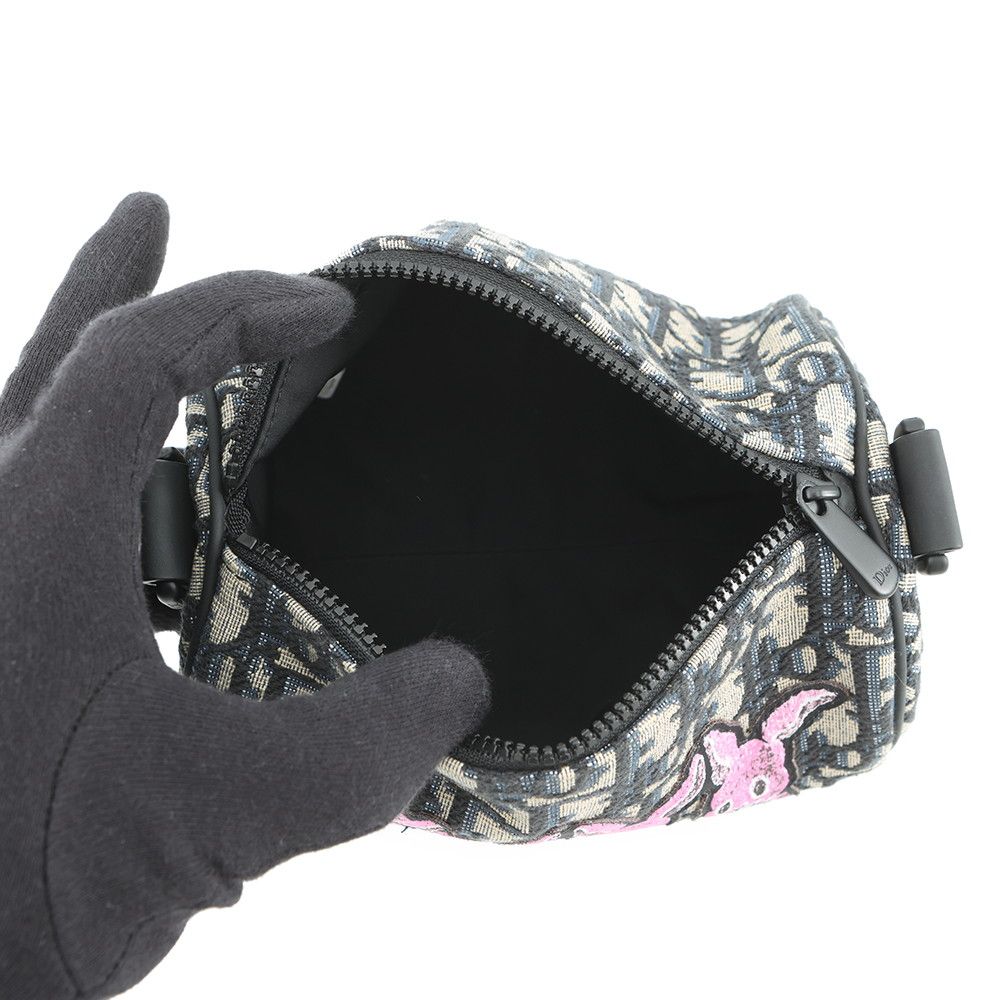 Dior Shoulder Bag Oblique Cravit Kids Mini Lola Black — view 5