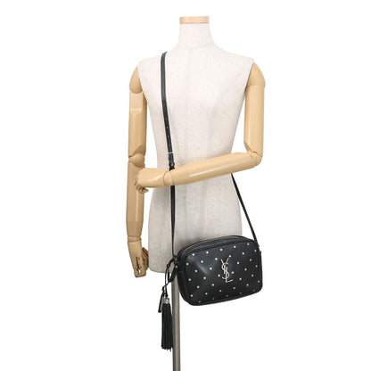 Saint Laurent Paris Shoulder Bag Star le Leather Black — view 4