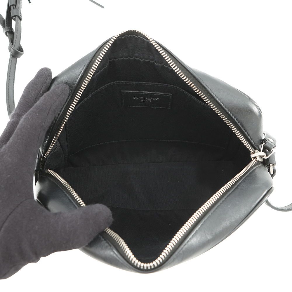 Saint Laurent Paris Shoulder Bag Star le Leather Black — view 5