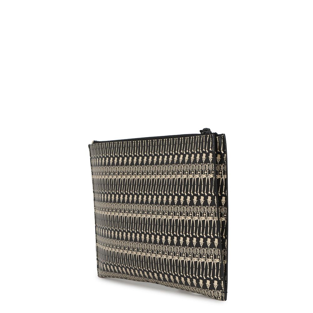 Saint Laurent Paris Clutch Skull Print Tablet Case Black — view 2