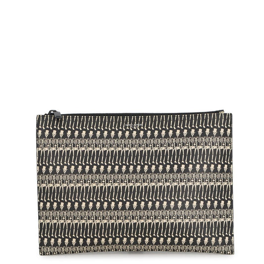 Saint Laurent Paris Clutch Skull Print Tablet Case Black