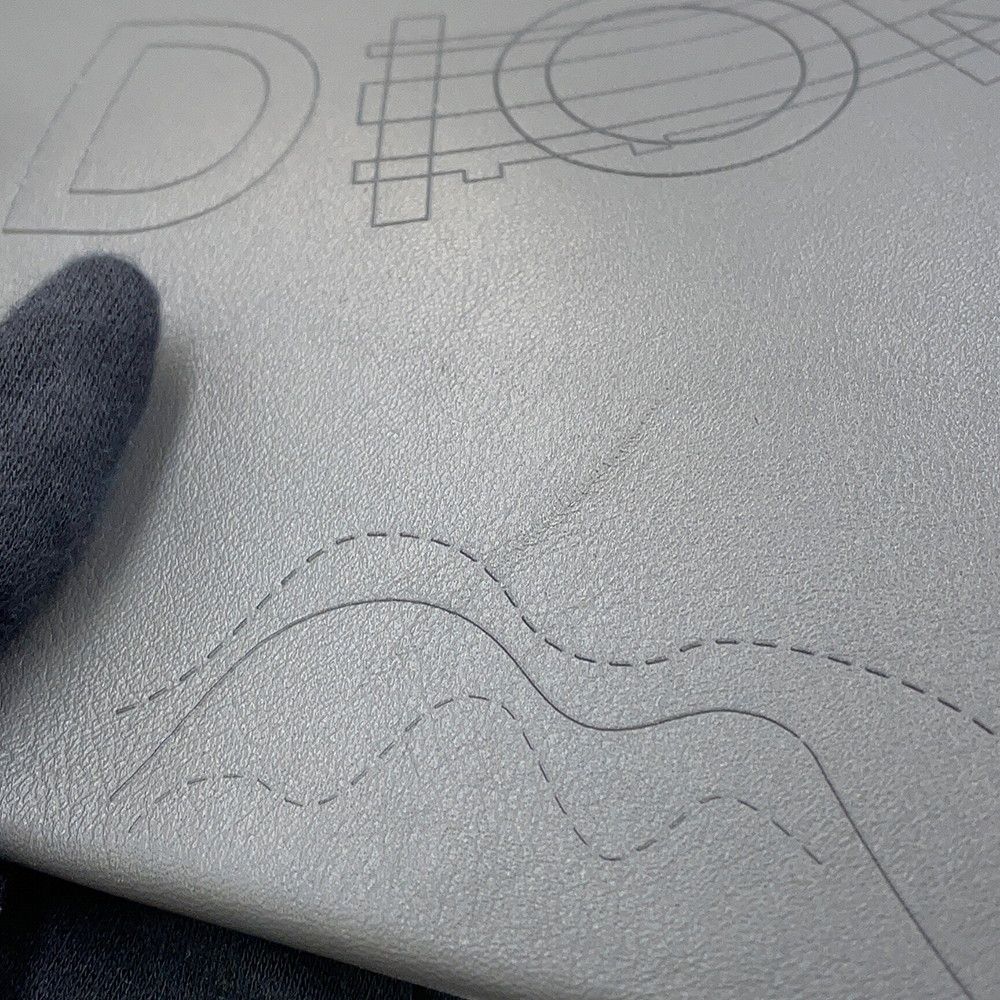 Dior Clutch Leather Gray — view 7