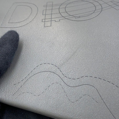Dior Clutch Leather Gray — view 7