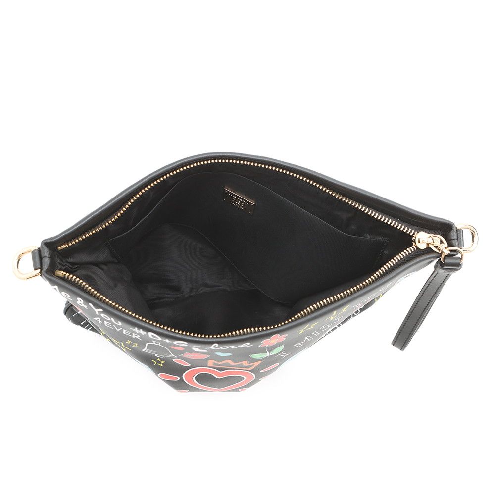 Dolce & Gabbana Clutch Cleo Graffiti Leather & Black 2-Way — view 6