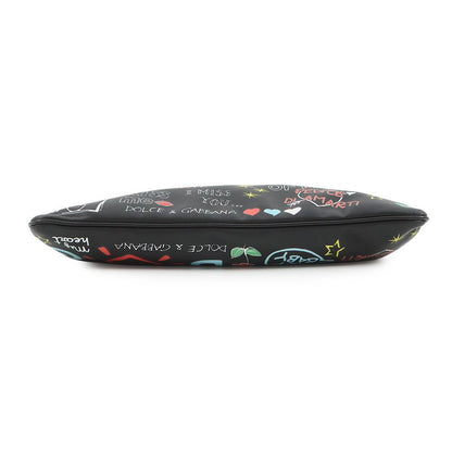 Dolce & Gabbana Clutch Cleo Graffiti Leather & Black 2-Way — view 3