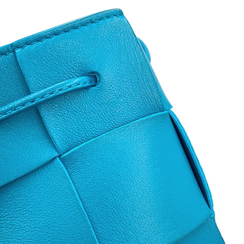 Bottega Veneta Shoulder Bag Intrecciato Mini Cassette Bucket Lambskin — view 8