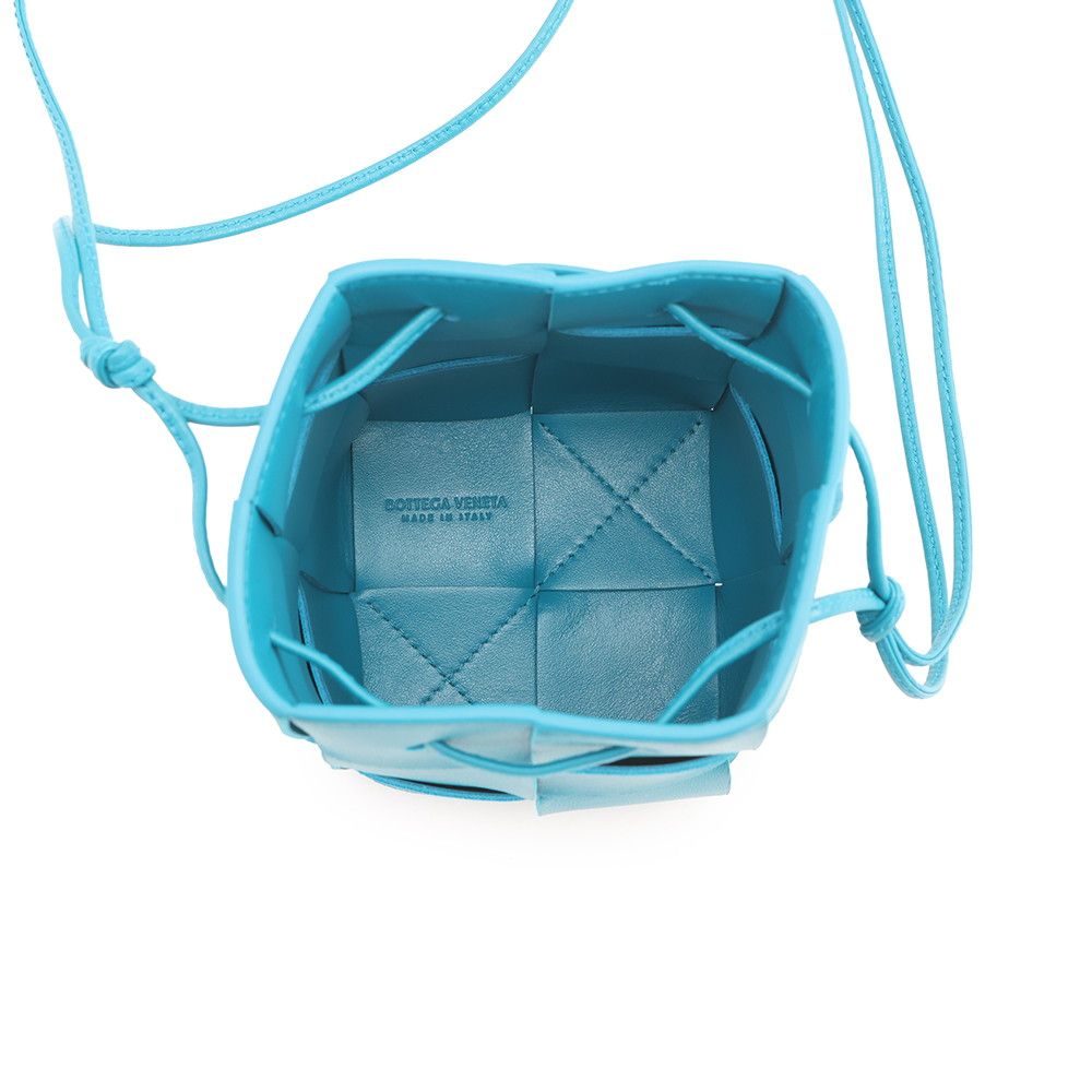 Bottega Veneta Shoulder Bag Intrecciato Mini Cassette Bucket Lambskin — view 5