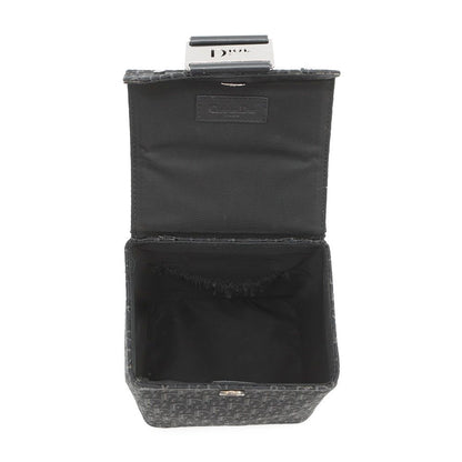Dior Handbag Oblique Classic Chic Vanity Bag Canvas Trotter Black — view 5