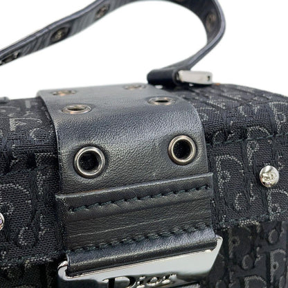 Dior Handbag Oblique Classic Chic Vanity Bag Canvas Trotter Black — view 6
