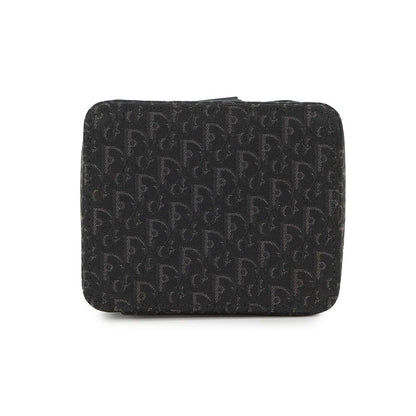 Dior Handbag Oblique Classic Chic Vanity Bag Canvas Trotter Black — view 3