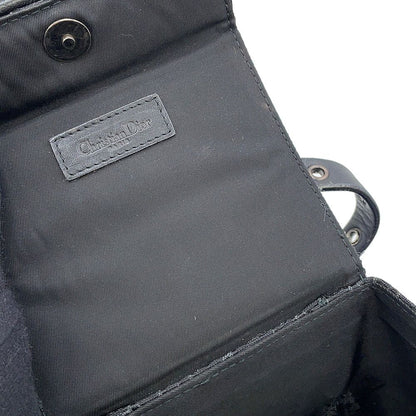 Dior Handbag Oblique Classic Chic Vanity Bag Canvas Trotter Black — view 8