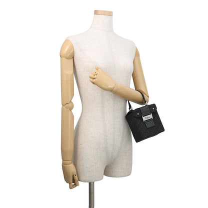 Dior Handbag Oblique Classic Chic Vanity Bag Canvas Trotter Black — view 4