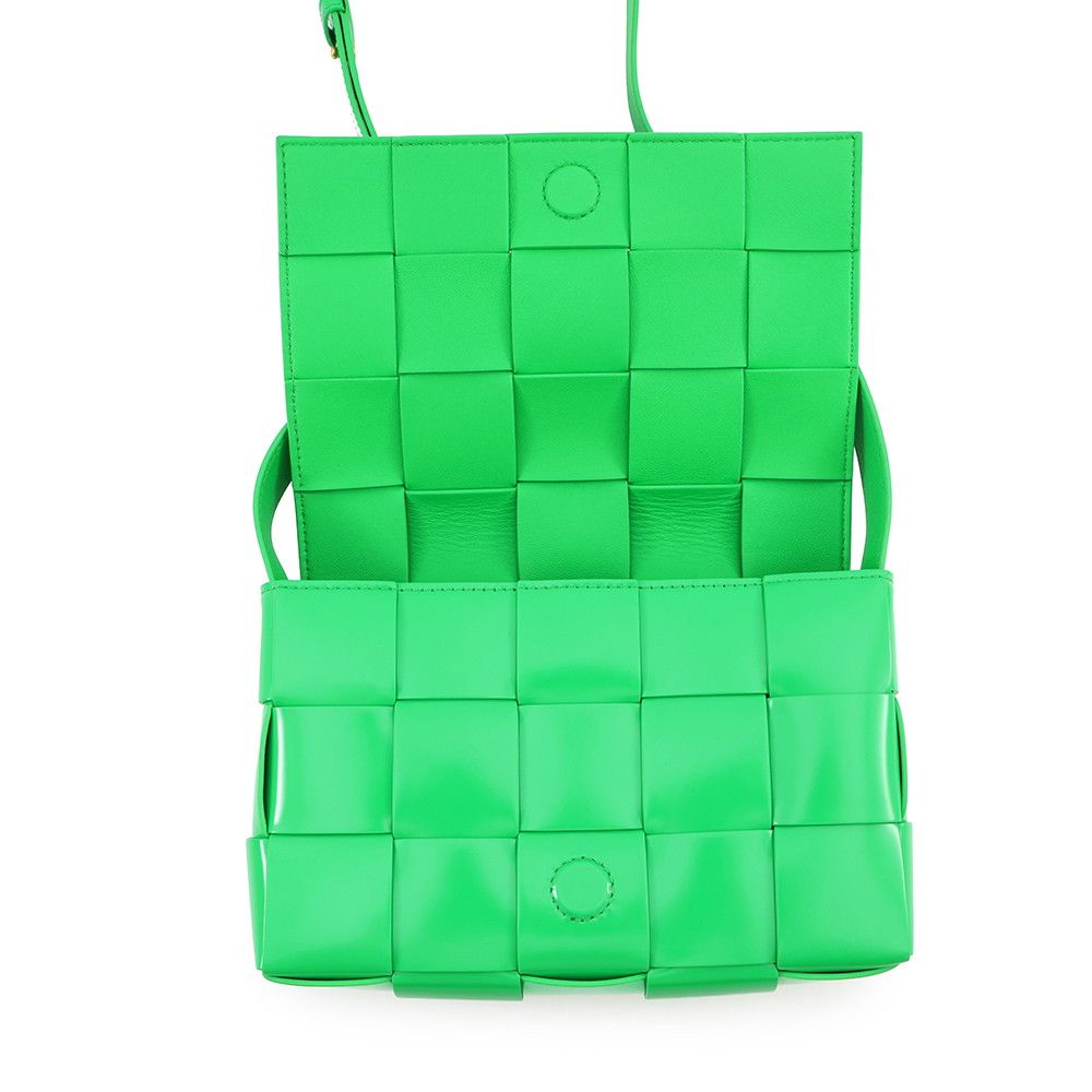 Bottega Veneta Shoulder Bag Maxi Intrecciato Cassette Green — view 5
