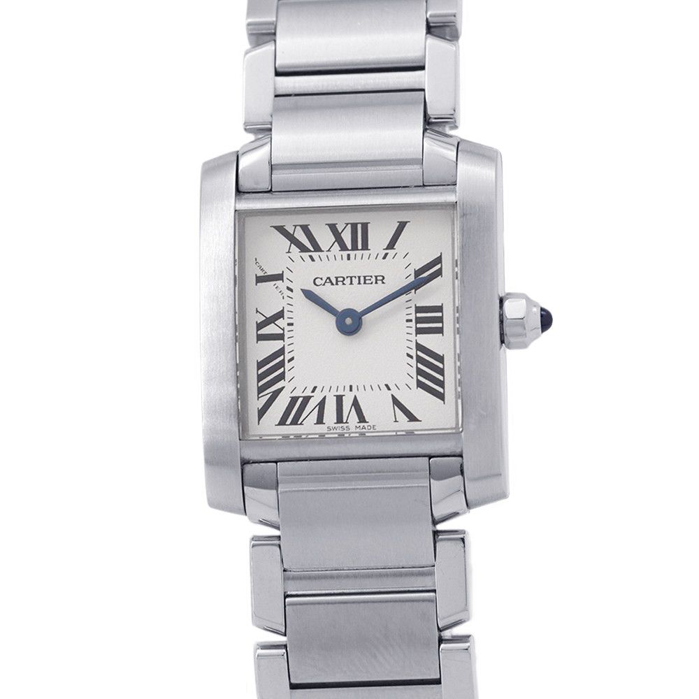 Cartier Tank Francaise SM Watch Silver Dial Quartz