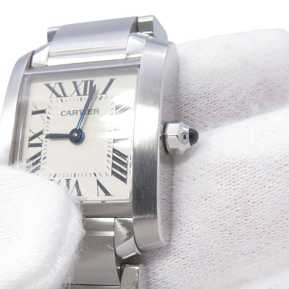 Cartier Tank Francaise SM Watch Silver Dial Quartz — view 4