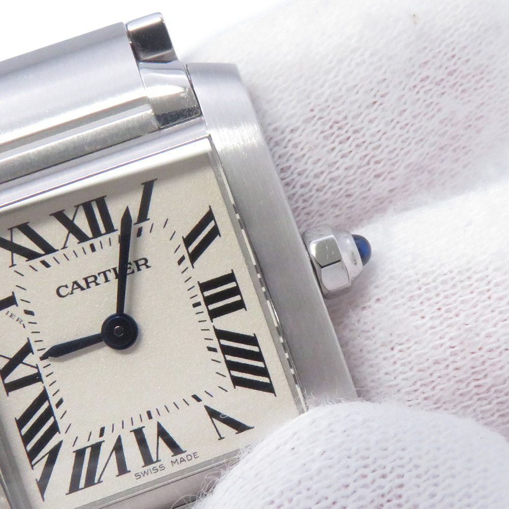 Cartier Tank Francaise SM Watch Silver Dial Quartz — view 5