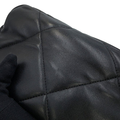 Chanel Chain Shoulder Bag 19 CC Logo Shiny Lambskin Black — view 7