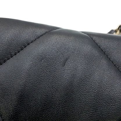 Chanel Chain Shoulder Bag 19 CC Logo Shiny Lambskin Black — view 6