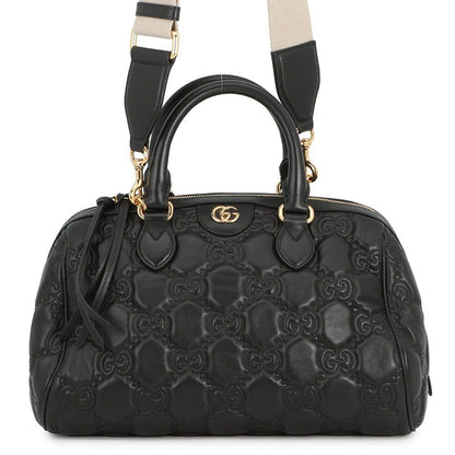 Gucci GG Matelasse Leather 2-Way Shoulder Bag Black