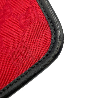 Gucci Shoulder Bag GG Canvas Leather Black — view 7