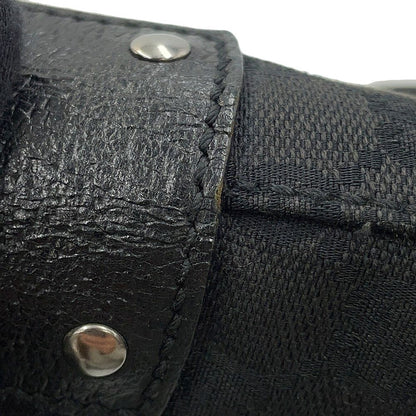 Gucci Shoulder Bag GG Canvas Leather Black — view 9