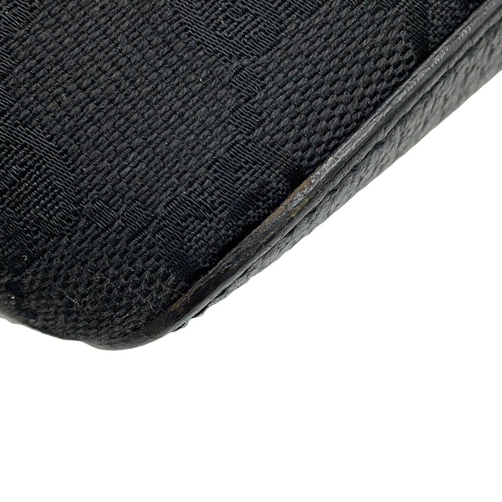 Gucci Shoulder Bag GG Canvas Leather Black — view 6