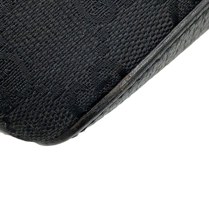 Gucci Shoulder Bag GG Canvas Leather Black — view 6